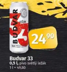 COOP TIP Budvar 33 nabídka