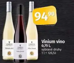 COOP TIP Vinium víno nabídka
