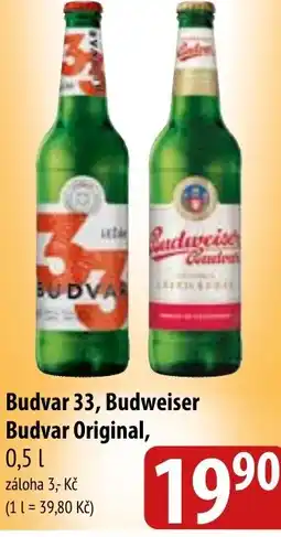 Bala Budvar 33, Budweiser Budvar Original nabídka
