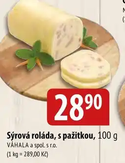 Bala Sýrová roláda, s pažitkou nabídka