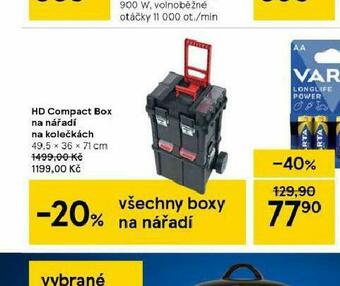 Tesco Hd compact box na nářadí na kolečkách nabídka