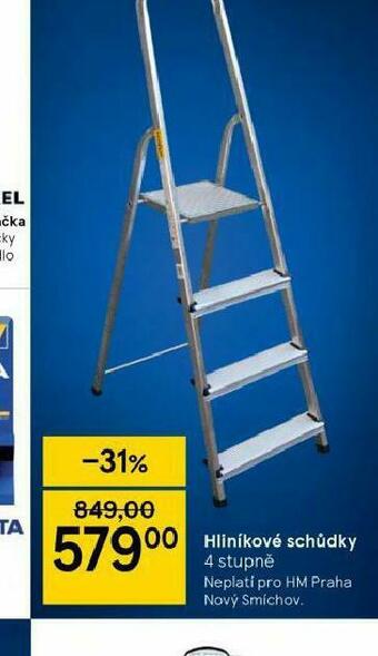 Tesco Hliníkové schůdky nabídka