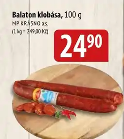 Bala Balaton klobása nabídka