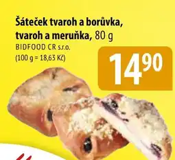 Bala Šáteček tvaroh a borůvka, tvaroh a meruňka nabídka