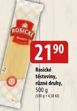 Bala Rosické těstoviny nabídka