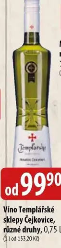 Bala Víno Templářské sklepy Čejkovice nabídka
