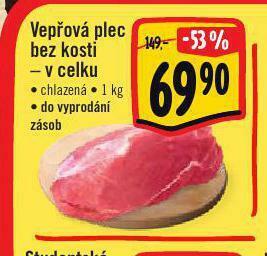 Albert Vepřová plec bez kosti nabídka