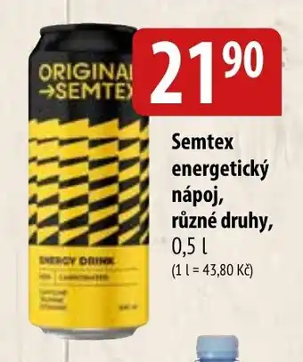 Bala Semtex energetický nápoj nabídka