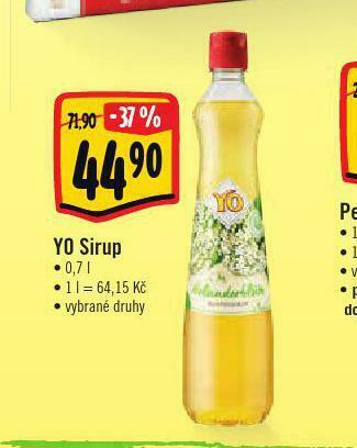 Albert Yo sirup nabídka
