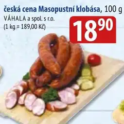 Bala Česká cena Masopustní klobása nabídka