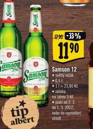 Albert Pivo samson 12 nabídka