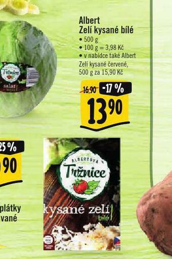 Albert Zelí kysané bílé nabídka