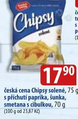 Bala Česká cena Chipsy solené, s příchutí paprika, šunka, smetana s cibulkou nabídka