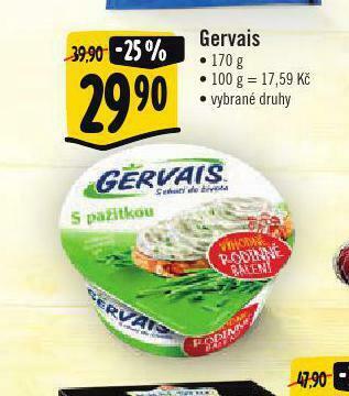 Albert Gervais sýr nabídka