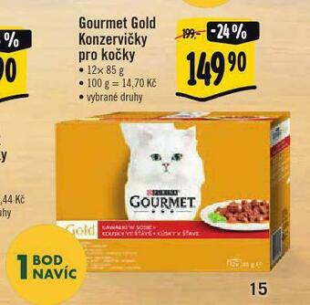 Albert Gourmet gold konzerva pro kočky nabídka