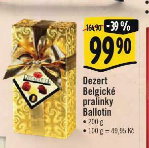 Albert Dezert belgické pralinky nabídka