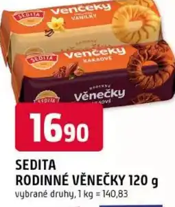 Trefa Sedita rodinné věnečky nabídka