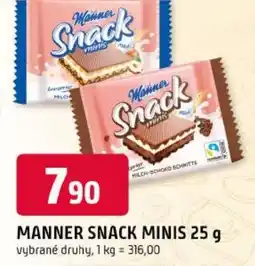 Trefa Manner snack minis nabídka