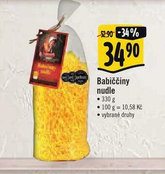 Albert Babiččiny nudle nabídka