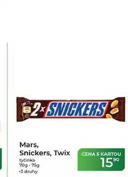 Tamda Foods Mars, Snickers, Twix tyčinka 70g - 75g nabídka