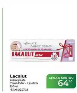 Tamda Foods Lacalut zubní pasta 75ml Aktiv Lipstick 100let nabídka