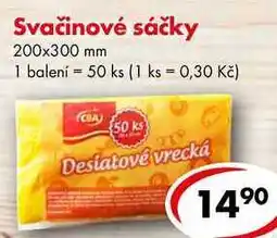 CBA Svačinové sáčky, 50 ks nabídka