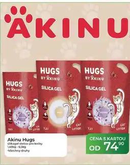 Tamda Foods Akinu Hugs silikagel stelivo pro kočky 1,49kg-6.5kg nabídka