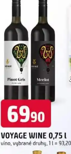 Trefa Voyage wine nabídka