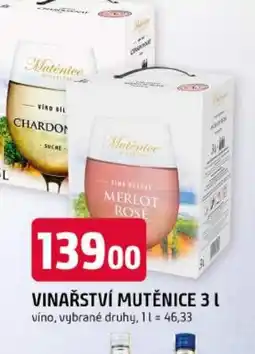 Trefa Vinařství mutěnice víno nabídka