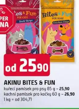 Trefa Akinu bites & fun nabídka