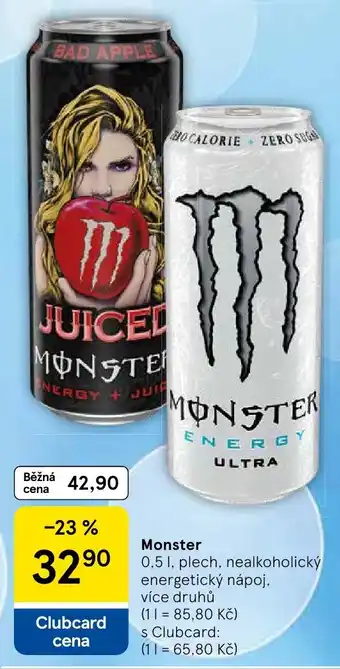 Tesco Monster nabídka