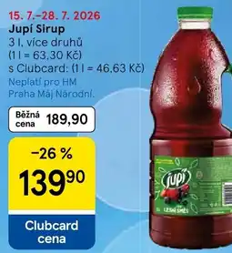 Tesco Jupí Sirup nabídka