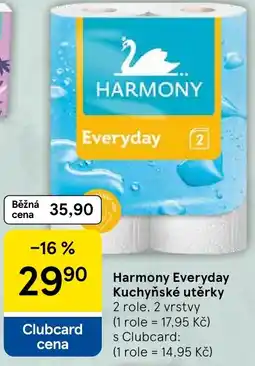 Tesco Harmony Everyday Kuchyňské utěrky nabídka