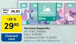 Tesco Harmony Kapesníky nabídka