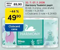 Tesco Harmony Toaletní papír nabídka
