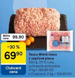 Tesco Tesco Mleté maso z vepřové plece nabídka