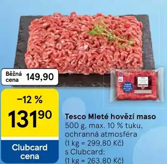 Tesco Tesco Mleté hovězí maso nabídka