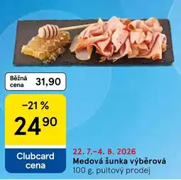 Tesco Medová šunka výběrová nabídka