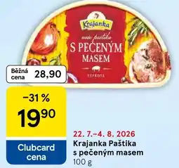 Tesco Krajanka Paštika s pečeným masem nabídka