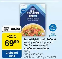 Tesco Tesco High Protein Pečené kousky kuřecích prsních filetů s vařenou rýží a pečenou zeleninou nabídka