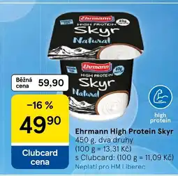 Tesco Ehrmann High Protein Skyr nabídka
