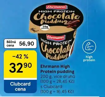 Tesco Ehrmann High Protein pudding nabídka