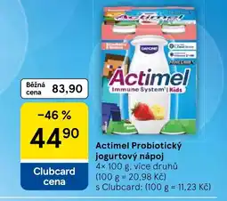 Tesco Actimel Probiotický jogurtový nápoj nabídka