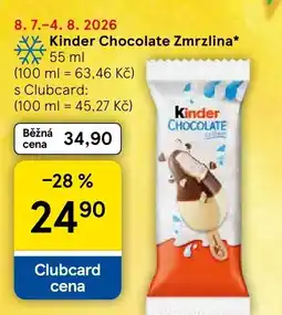 Tesco Kinder Chocolate Zmrzlina nabídka