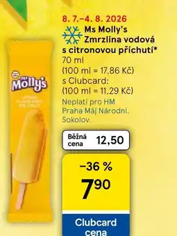 Tesco Ms Molly's Zmrzlina vodová s citronovou příchutí nabídka