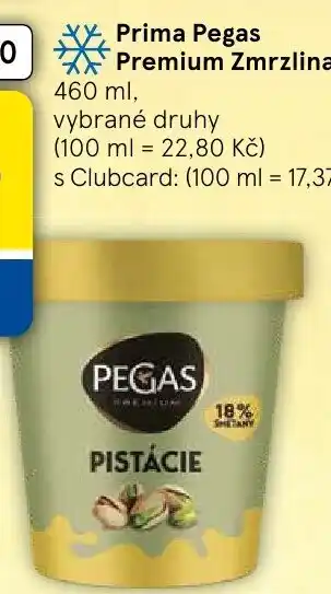 Tesco Prima Pegas Premium Zmrzlina nabídka