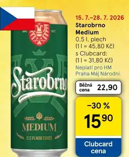Tesco Starobrno Medium nabídka