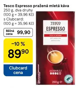 Tesco Tesco Espresso pražená mletá káva nabídka