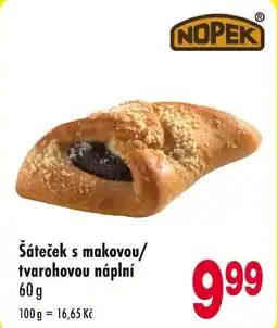 Qanto Šáteček s makovou/ tvarohovou náplní nabídka