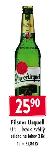 Qanto Pilsner Urquell nabídka